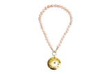 18K Gold & Multi Shape Diamond Slices Disc-Neck Pendant-Gretchen Ventura