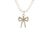Rose Cut Diamond Bow-Neck Pendant-Gretchen Ventura