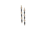 Faceted Black Spinel Marquise Drops-Earrings-Gretchen Ventura