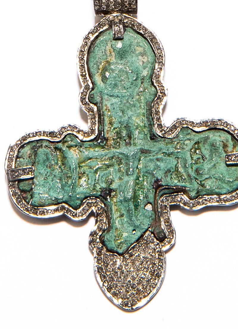 Ancient Christian Orthodox Cross-Neck Pendant-Gretchen Ventura