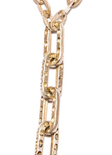 Raw Diamond Slices Link Drop Necklace-Necklaces-Gretchen Ventura