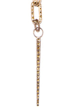 Raw Diamond Slice & Sterling Large Spear Necklace Pendant-Necklaces-Gretchen Ventura
