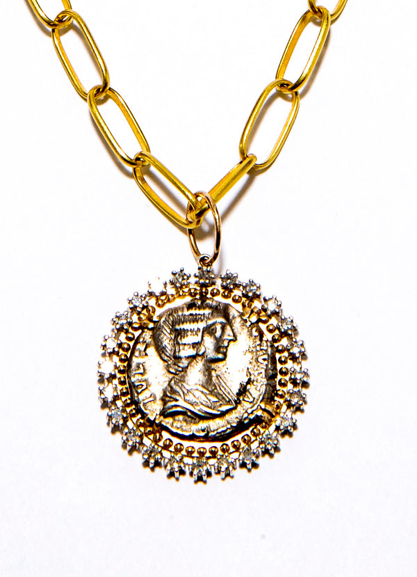 Rare Ancient Roman Julia Domna Coin-Neck Pendant-Gretchen Ventura