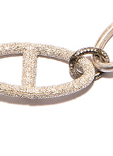 Diamond Rockstar Sterling Oval H Link Bracelet-Bracelets-Gretchen Ventura