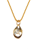 Rose Cut Single Drop Pendant-Neck Pendant-Gretchen Ventura