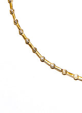 14K Gold & Diamond Dotted Choker-Necklaces-Gretchen Ventura