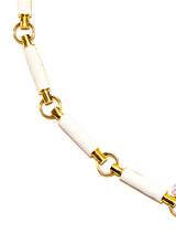 18K Gold & White Enamel Chain-Necklaces-Gretchen Ventura