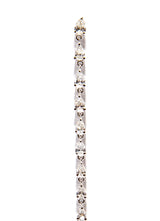 White Gold (3g) Pear Shape Diamond (1.9c) Drop Earring (3”) #3575-Earrings-Gretchen Ventura