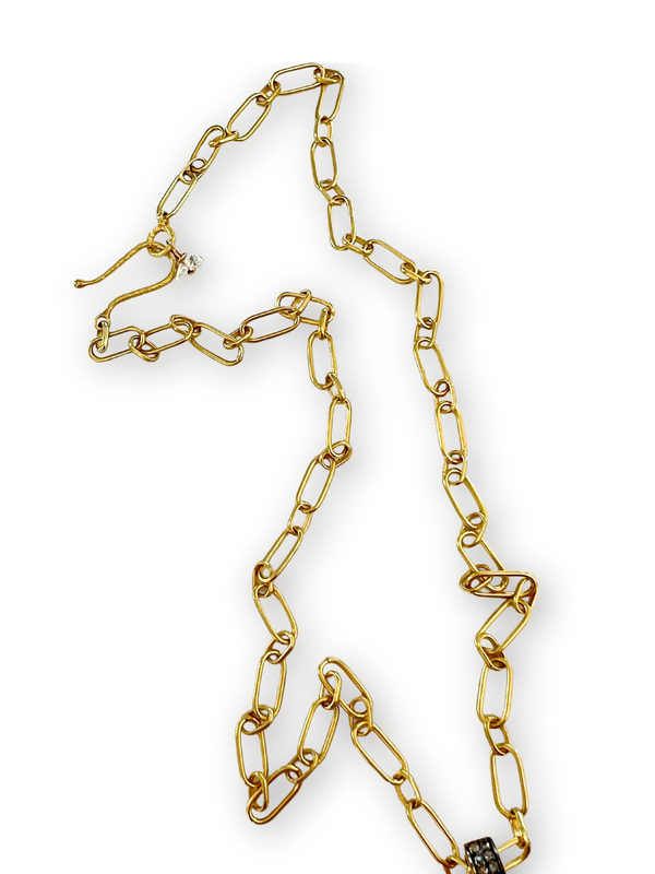 Matte Gold Small Oval Link Chain-Chain-Gretchen Ventura
