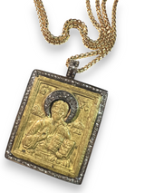 Slavic Orthodox TRAVEL Icon "Christ The Teacher"-Neck Pendant-Gretchen Ventura