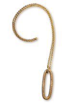 360 Degree Diamond Large Oval Rockstar Necklace-Necklaces-Gretchen Ventura