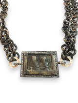 Slavic Orthodox Travel Icon Necklace-Necklaces-Gretchen Ventura