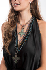 Ancient Rare Christian Orthodox Priest Cross-Neck Pendant-Gretchen Ventura