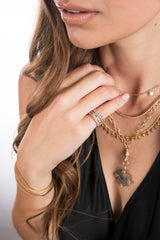 14K Gold & Diamond Ring-Rings-Gretchen Ventura