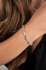 White Topaz Marquise Bracelet-Bracelets-Gretchen Ventura