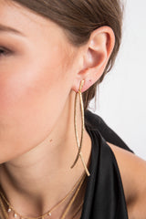 Diamond Wave Earrings-Earrings-Gretchen Ventura