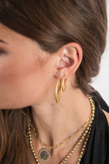 Hand Hammered Handmade Hoops-Earrings-Gretchen Ventura
