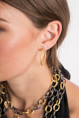 Hand Hammered Handmade Hoops-Earrings-Gretchen Ventura