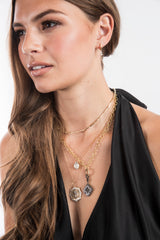 Rose Cut Single Drop Pendant-Neck Pendant-Gretchen Ventura