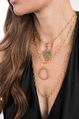 20K Matte Gold Large Oval Link Chain-Chain-Gretchen Ventura