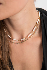 14K Gold & Diamond Dotted Choker-Necklaces-Gretchen Ventura