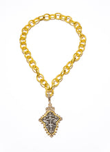 Rare Ancient Kiev Diamond Crown Cross-Neck Pendant-Gretchen Ventura