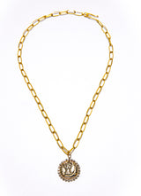20K Matte Gold Large Oval Link Chain-Chain-Gretchen Ventura