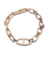 Diamond Rockstar H Link & GV Links Necklace-Necklaces-Gretchen Ventura