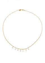Gold & 7 Pear Drops Diamond Necklace-Necklaces-Gretchen Ventura