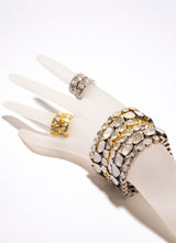 Large Rose Cut Tennis Bracelet-Bracelets-Gretchen Ventura