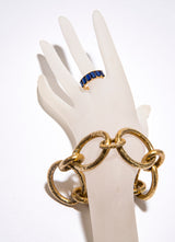 Hand Hammered Link Bracelet-Bracelets-Gretchen Ventura