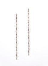 White Gold Pear Shape Diamond Drops-Earrings-Gretchen Ventura