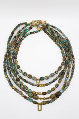 Pre Islamic Mountain Natural Persian Turquoise Necklace 5-Necklaces-Gretchen Ventura