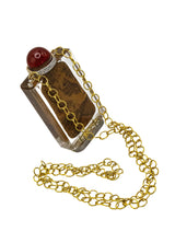 Vintage Gold Hand-Painted Rock Quartz Crystal Jar-Necklaces-Gretchen Ventura