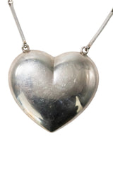 Vintage Georg Jensen Sterling Silver Heart on Sterling Silver Chain-Necklaces-Gretchen Ventura