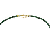 Faceted Emerald Necklace w/24K Gold Aquamarine & Tourmaline Nugget-Necklaces-Gretchen Ventura