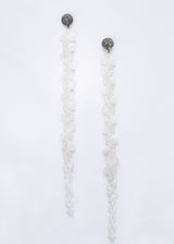 Faceted Moon Stone Macramé Earrings-Earrings-Gretchen Ventura