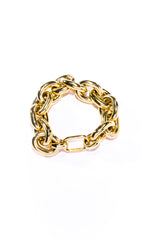 14K Gold Jumbo Mixed Oval Link Bracelet-Bracelets-Gretchen Ventura