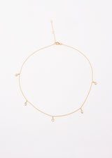 18K Gold & Diamond Drop Necklace-Necklaces-Gretchen Ventura