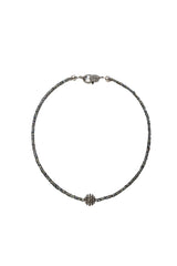 Changing Color Sapphire & Diamond Baguette Bead Necklace-Necklaces-Gretchen Ventura