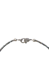 Changing Color Sapphire & Diamond Baguette Bead Necklace-Necklaces-Gretchen Ventura