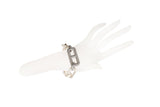 Diamond Rockstar Sterling Squared H Link Bracelet-Bracelets-Gretchen Ventura