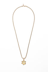 Citrine, Blue Sapphire, Diamond & 14K Gold Pendant-Neck Pendant-Gretchen Ventura