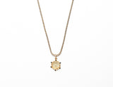 Citrine, Blue Sapphire, Diamond & 14K Gold Pendant-Neck Pendant-Gretchen Ventura