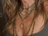 Baguette Diamond, Diamond & 14K Gold Curb Chain Necklace-Necklaces-Gretchen Ventura