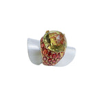Lemon Quartz & Orange Sapphire Cocktail Ring-Rings-Gretchen Ventura