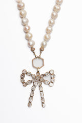 Rose Cut Diamond Bow-Neck Pendant-Gretchen Ventura
