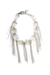 Quartz Crystal Nugget Fringe Choker-Necklaces-Gretchen Ventura