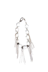 Quartz Crystal Nugget & Diamond Wheel Fringe Necklace-Necklaces-Gretchen Ventura