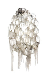 Quartz Crystal Nugget & Diamond Wheel Fringe Necklace-Necklaces-Gretchen Ventura